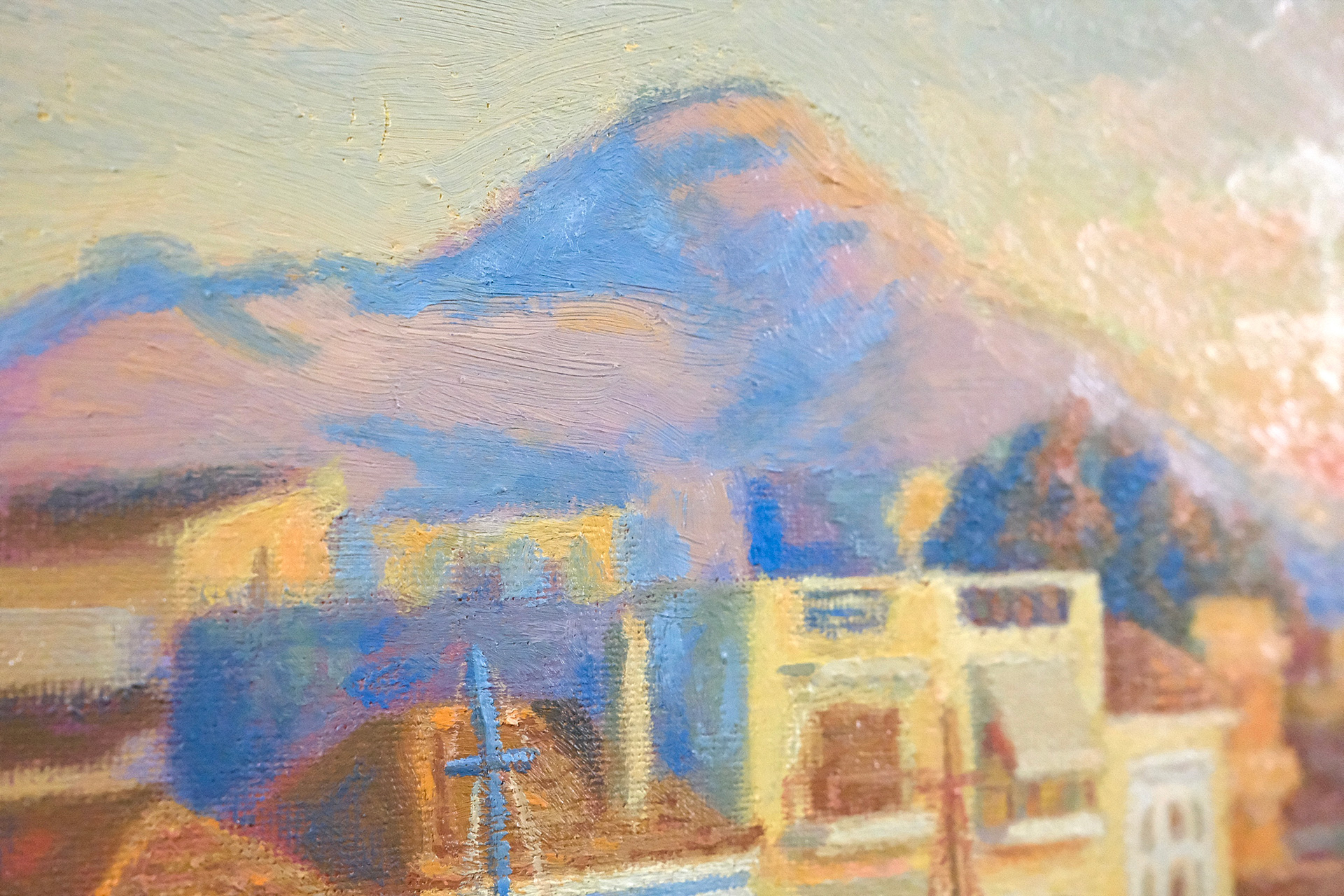 Aegina painting by artist Zac Zorbas